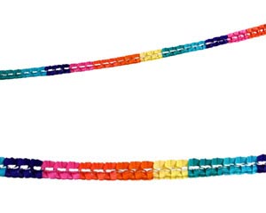 2x Papier-Girlande mutlicolor 2,7 m  x 8 cm 