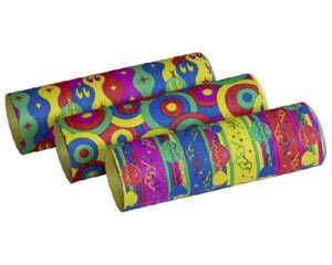 6 Rollen Luftschlangen sortierte Motive 4 m