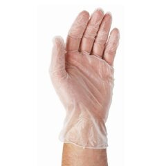 100x Vinyl Einweghandschuhe Vinylhandschuhe gepudert Größe S