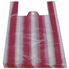 1000x Hemdchentragetaschen HDPE gestreift 240+110x440mm