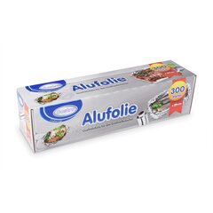 4 Rollen Alufolie in praktischer Spenderbox mit Abreiss-Schiene 29 cm x 300 m 10,5 my