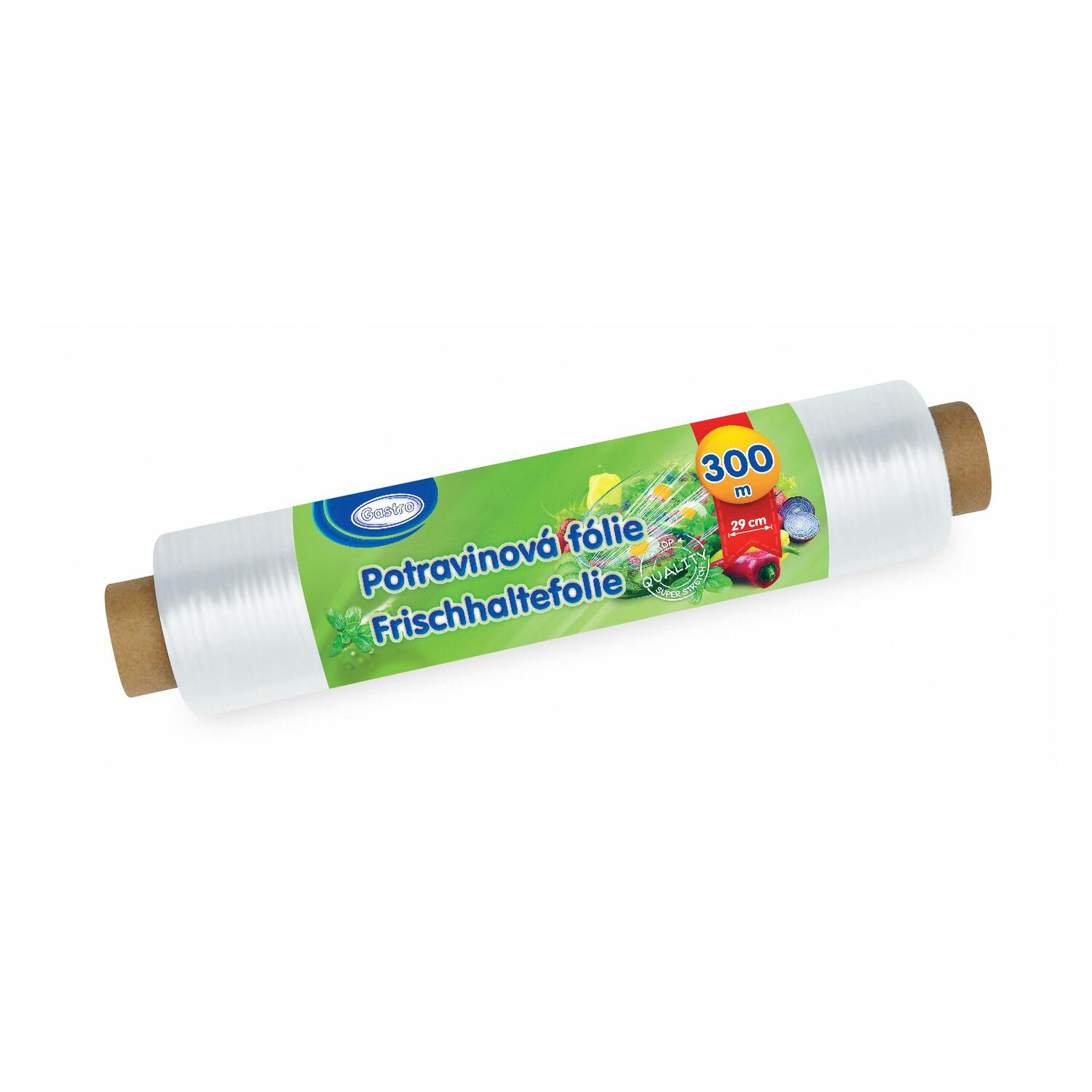 1 Rolle Frischhaltefolie Haushaltsfolie aus PE 29 cm x 300 m einzeln verpackt