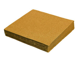 1000x Servietten 33 x 33 cm 1/4 -Falz 3-lagig gold 