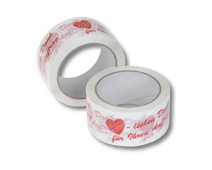 36 Rollen Klebeband Packband mit Aufdruck 'Herzlichen Dank für Ihren Auftrag' 50mm/66m
