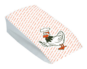 Hähnchenbeutel Warmhaltebeutel für ganzes Huhn 13+8x28 cm 2-lagig 
