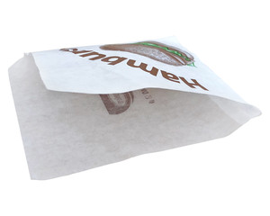 Preview: 10000x Hamburgerbeutel 16 x 16 cm oben und 1x seitlich offen