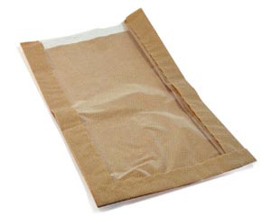 6000x Papierfaltenbeutel für Gebäck 18 + 6 x 32 cm mit Fenster 13cm