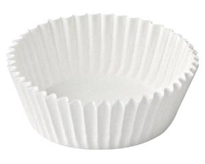 1000x Gebäckkapseln weiß Ø 60 x 27 mm