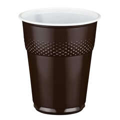 1000x Automatenbecher braun-weiß 150 ml Ø 70 mm PS