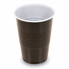 1000x Automatenbecher braun-weiß 180 ml Ø 70 mm PS