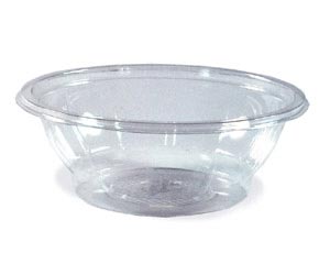 50x Salatschalen rund Ø 17,6 x 5,9 cm klar 600 ml (PET)