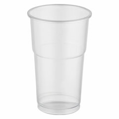 Trinkbecher mit Eichstrich klar 0,3 l 300ml PP extra stark Ø 78 mm 