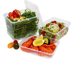 Preview: Rechteckschalen PP klar 500 bis 2000ml 6 Grössen Auswahl Deckel