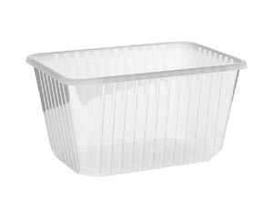 50x Rechteckschalen klar 1500 ml (PP)