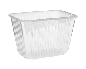 50x Rechteckschalen klar 2000 ml (PP)