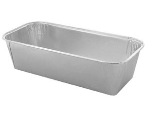 50x Aluschale eckig 1090 ml 232 x 108 x 60 mm