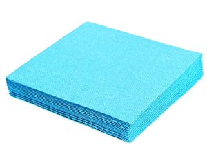 1000x Servietten 33 x 33 cm 1/4 -Falz 2-lagig hellblau