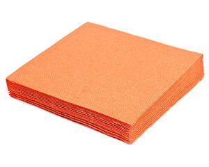 50x Servietten 33 x 33 cm 1/4 -Falz 2-lagig orange 