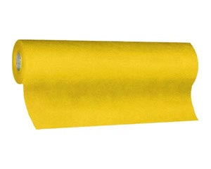 1 Rolle Tischläufer Airlaid 24m x 40cm - alle 120cm perforiert stoffähnlich gelb