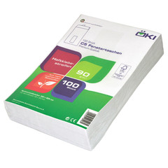 1000x ÖKI Fenstertasche C5T 162x229mm weiß 90 gr. Haftstreifen