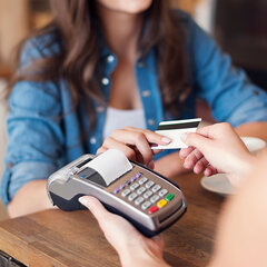 Preview: Thermo Kassenrollen Thermorollen Bonrollen Ø12/30 mm 57mm x 9m PAP 