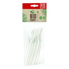 Preview: ALUFIX Gabel Messer Löffel Mehrweg spülmaschinengeeignet biologisch abbaubar