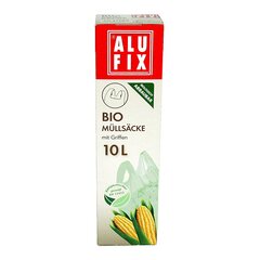 ALUFIX Biomüllsäcke Biomüllbeutel 10L mit Tragegriff biologisch abbaubar 