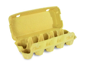 154x Eierverpackungen für 10 Eier uni gelb . für S M L