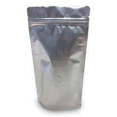 1000x Standbodenbeutel Aluminium metallic 85x145x50mm 100ml