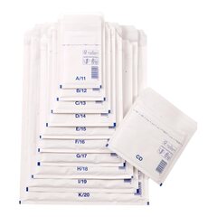 100x Luftpolstertaschen 145x215mm Gr. 3 (C/13) FSC weiß für B6+