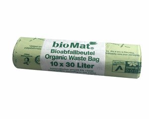 BIOMAT kompostierbare Bioabfallbeutel 30L 53x60cm 
