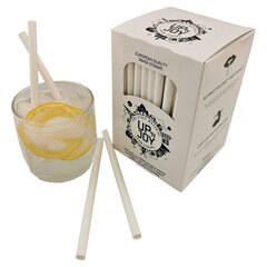 Preview: Papiertrinkhalme FSC Papier Longdrink Ø 6 8 12 mm Strohhalm Farbe Menge Auswahl