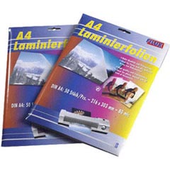 100x FILUX Laminierfolientaschen A3 303 x 426mm 2x 75/80 mic Hochglanz