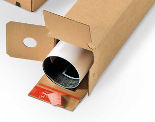 Preview: ColomPac Planversandbox 455 x 115 x 115mm mit Selbstklebeverschluss & Aufreißfaden braun