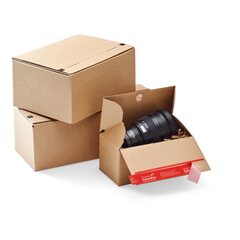 ColomPac Doppelwelliger Blitzbodenkarton mit Z-Faltung und vollüberlapp. Deckel 191x160x85mm SK-Verschluss & Aufreißfaden