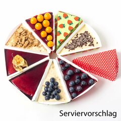 Preview: 90x Tortenstück Backform Pünktchen backfest fettdicht 75x110x35 mm