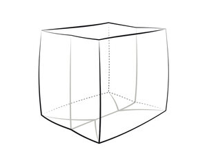 3x Seitenfaltensack  1250+850 x 1950 mm LDPE transluzent 75 my
