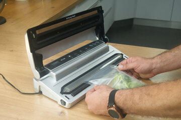 Preview: Vakuumbeutel PA/PE Vakuumierbeutel goffriert transparent 90 my 4 Größen