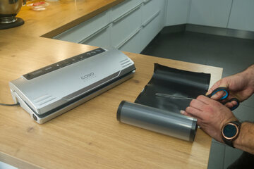 Preview: Vakuumbeutel auf der Rolle PA/PE 200 x 6000 mm goffriert transparent 90 my 2 Rollen