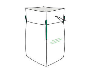 10x Big Bag  90 x 90 x 120 cm Typ Mineralwolle KMF mit 4 Hebeschlaufen + Schürze