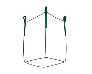 Preview: 12x Big Bag  60x75x80cm Typ Stein SWL 1.000kg