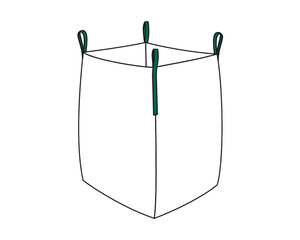 Preview: 12x Big Bag  60x75x80cm Typ Stein SWL 1.000kg