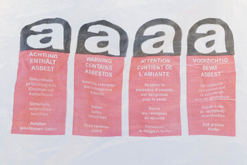 Preview: 4x Big Bag  90x90x110cm Typ Asbest mit Schürze und PE-Inliner