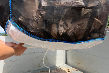 Preview: 10x Big Bag 100x100x120cm für Brennholz mit Sternenboden