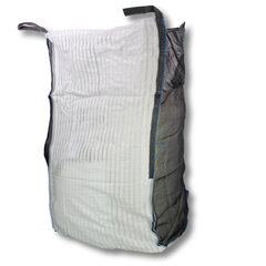 Preview: 5x Big Bag  90x90x140cm Typ Holz belüftet 2-seitig Ventilationsstreifen + 2-seitig Netz