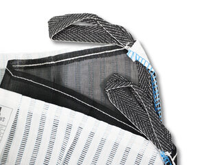 Preview: 5x Big Bag  90x90x140cm Typ Holz belüftet 2-seitig Ventilationsstreifen + 2-seitig Netz