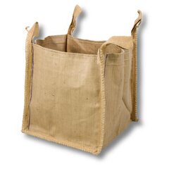 1x Jute Big Bag 40 x 40 x 40 cm Jute natur 64 Liter SWL 500 kg