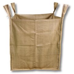 2x Jute Big Bag 90 x 90 x 90 cm Jute natur 729 Liter SWL 1.000 kg