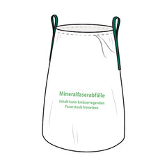 14x KMF Entsorgungssack 140x220cm mit Kordel im Saum + Hebschlaufen