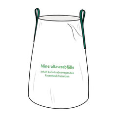 14x KMF Entsorgungssack 140x220cm mit Bindeband und Hebeschlaufen